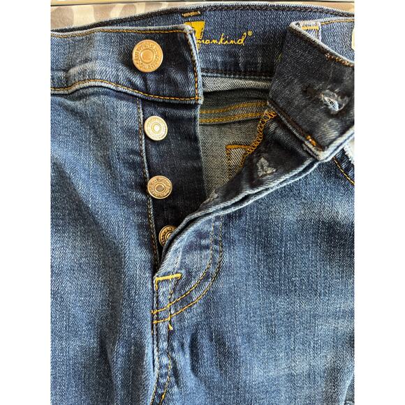 7 FOR ALL MANKIND Josephina Skinny Boyfriend Distressed Jeans - Picture 3 of 9